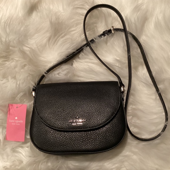 Kate Spade Crossbody Black Leather Purse, Size Small, Color...
